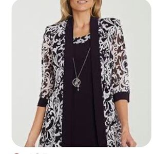 Black and White Paisley Kimono Cardigan